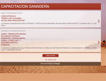 Tablet Screenshot of capacitacionganadera.blogspot.com