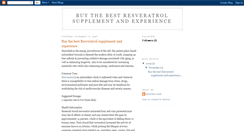 Desktop Screenshot of buythebestresveratrolsupplement.blogspot.com