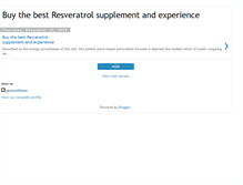 Tablet Screenshot of buythebestresveratrolsupplement.blogspot.com