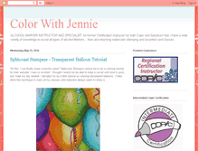 Tablet Screenshot of jenniebstampin.blogspot.com