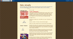 Desktop Screenshot of hateactually.blogspot.com