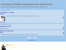 Tablet Screenshot of indianvintagesongs.blogspot.com