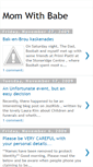 Mobile Screenshot of momwithbabe.blogspot.com