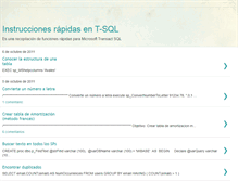 Tablet Screenshot of instruccionsql.blogspot.com