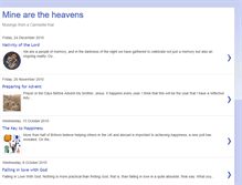 Tablet Screenshot of minearetheheavens.blogspot.com
