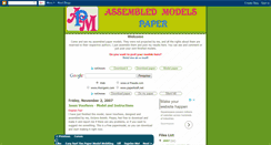 Desktop Screenshot of apapermodels.blogspot.com