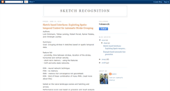 Desktop Screenshot of manojsketchrecognition.blogspot.com