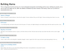Tablet Screenshot of bulldogmama.blogspot.com