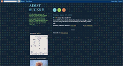 Desktop Screenshot of aimstsucks.blogspot.com