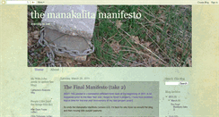 Desktop Screenshot of manakalita.blogspot.com