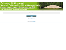Tablet Screenshot of oakhurstgaragesale.blogspot.com