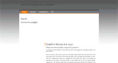 Desktop Screenshot of healthyrecipes-for-toddlers.blogspot.com