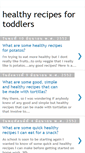 Mobile Screenshot of healthyrecipes-for-toddlers.blogspot.com
