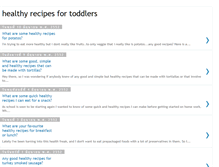 Tablet Screenshot of healthyrecipes-for-toddlers.blogspot.com