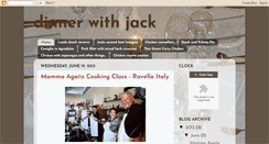 Desktop Screenshot of dinnerwithjack.blogspot.com