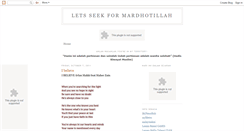 Desktop Screenshot of mardhotillahseeker.blogspot.com