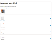 Tablet Screenshot of bordandoidentidad.blogspot.com