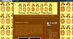 Desktop Screenshot of barrelofmonkeyspreschool.blogspot.com