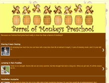 Tablet Screenshot of barrelofmonkeyspreschool.blogspot.com