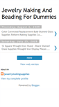 Mobile Screenshot of jewelrymakingandbeadingfordummie.blogspot.com