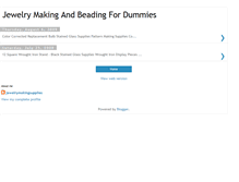 Tablet Screenshot of jewelrymakingandbeadingfordummie.blogspot.com