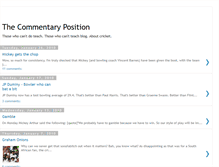 Tablet Screenshot of commentaryposition.blogspot.com