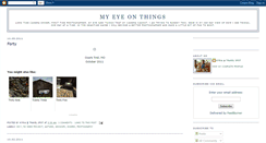 Desktop Screenshot of myeyeonthings365.blogspot.com