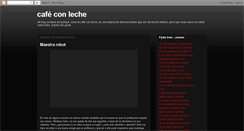 Desktop Screenshot of cafeconleche10.blogspot.com