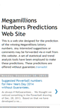 Mobile Screenshot of megamillionspredictions.blogspot.com