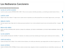 Tablet Screenshot of losmedianeroscancionero.blogspot.com