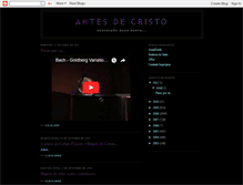 Tablet Screenshot of antesdecristo.blogspot.com