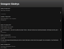 Tablet Screenshot of grzegorzgiedrys.blogspot.com
