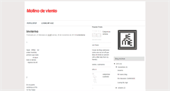 Desktop Screenshot of molinodevientomolinodealiento.blogspot.com