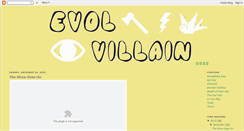 Desktop Screenshot of evolvillain.blogspot.com