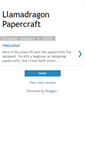 Mobile Screenshot of llamadragonpapercraft.blogspot.com
