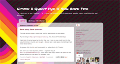 Desktop Screenshot of gimmeaqueereye.blogspot.com