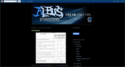 Desktop Screenshot of albus-producciones.blogspot.com