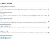 Tablet Screenshot of espace-lecture.blogspot.com