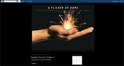 Desktop Screenshot of aflickofhope.blogspot.com