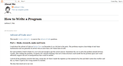 Desktop Screenshot of howtowriteaprogram.blogspot.com