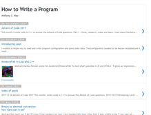 Tablet Screenshot of howtowriteaprogram.blogspot.com