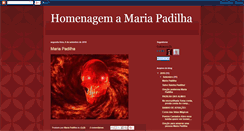 Desktop Screenshot of homenagemamariapadilha.blogspot.com