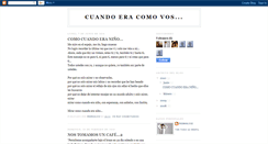 Desktop Screenshot of cuandoeracomovos.blogspot.com