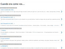 Tablet Screenshot of cuandoeracomovos.blogspot.com