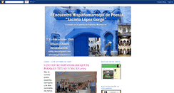Desktop Screenshot of encuentropoetico-hispanomarroqui.blogspot.com
