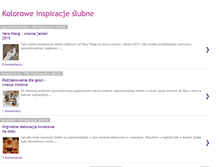 Tablet Screenshot of fioletowe-inspiracje-slubne.blogspot.com