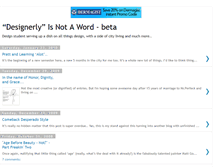 Tablet Screenshot of designerlyisnotaword.blogspot.com