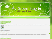 Tablet Screenshot of mygreenblogwithheartjoy.blogspot.com