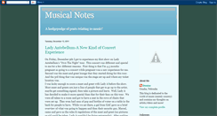 Desktop Screenshot of musicalnotesbyme.blogspot.com