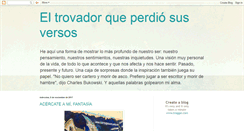 Desktop Screenshot of eltrovadorqueperdiosusversos.blogspot.com